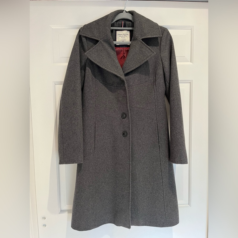 Tommy Hilfiger wool blend coat size S